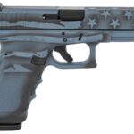 Glock G22 Gen3 40 S&W Pistol with Blue Titanium Flag Cerakote Finish