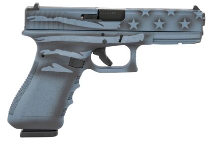 Glock G17 Gen3 9mm Pistol with Coyote Blue Titanium Flag Cerakote Finish (Made in USA)