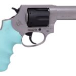 Taurus 856 38 Special Revolver with Hogue Cyan Grips