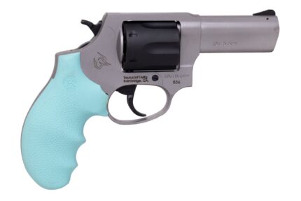 Taurus 856 38 Special Revolver with Hogue Cyan Grips