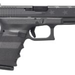 Glock 23 Gen3 40 S&W Semi-Auto Pistol with Black Stealth Flag Cerakote Finish