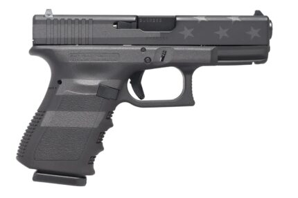 Glock 23 Gen3 40 S&W Semi-Auto Pistol with Black Stealth Flag Cerakote Finish