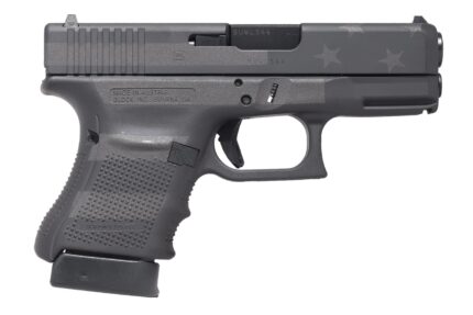 Glock 30 Gen4 45ACP Semi-Auto Pistol with Black Stealth Flag Cerakote Finish