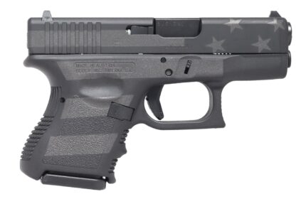Glock 27 Gen3 40 S&W Semi-Auto Pistol with Black Stealth Flag Cerakote Finish