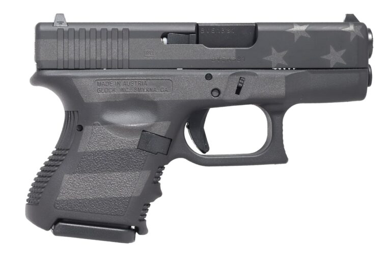Glock 27 Gen3 40 S&W Semi-Auto Pistol with Black Stealth Flag Cerakote Finish