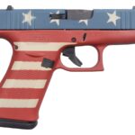 Glock 43X 9mm Semi-Auto Pistol with Cerakote Red/White/Blue American Flag Finish