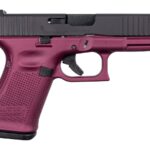 Glock 19 Gen5 9mm Semi-Auto Pistol with Cerakote Black Cherry Frame and Black Slide