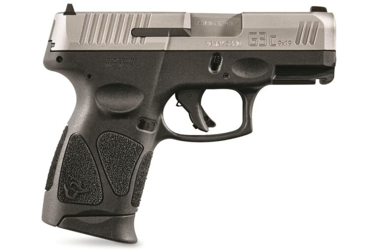 Taurus G3c 9mm Compact Striker-Fired Pistol w/ Stainless Slide and Two 12-Round Magazines