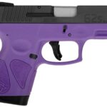 Taurus G2s 9mm Compact Pistol with Black Slide and Purple Polymer Frame