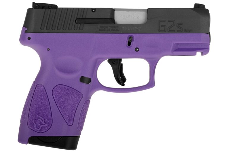 Taurus G2s 9mm Compact Pistol with Black Slide and Purple Polymer Frame