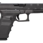 Glock 22 Gen3 40 S&W Pistol with Black Stealth Flag Cerakote Finish