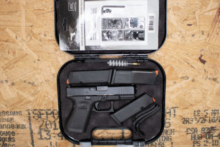 Glock 19 Gen5 MOS 9mm Used Trade-In Pistol w/Three Mags, MOS Adapter Plates, Backstraps, Case