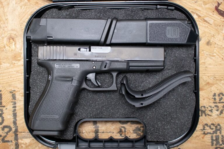 Glock 20 Gen4 10mm Used Trade-In Pistol w/Three Mags, Backstraps, Case