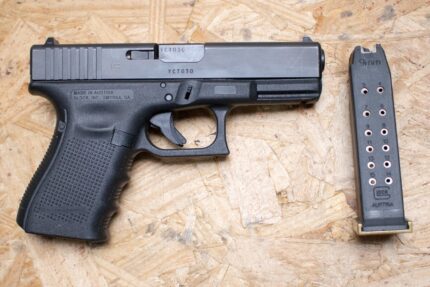 Glock 19 Gen4 9mm Police Trade-In Pistol with Gold-Colored Accents