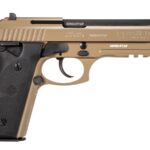 Taurus PT92 9mm Semi-Auto Pistol with Hogue Rubber Grips, FDE Finish