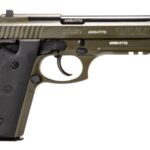 Taurus PT92 9mm Semi-Auto Pistol with Hogue Rubber Grips and OD Green Finish