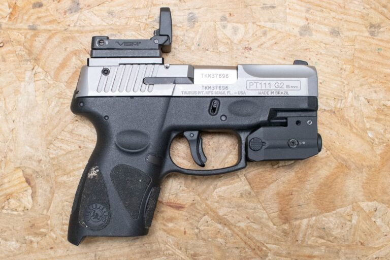 Taurus PT111 G2 Millennium 9mm Police Trade-In Pistol with Optical Sight and Laser/Light (Mag Not Included)