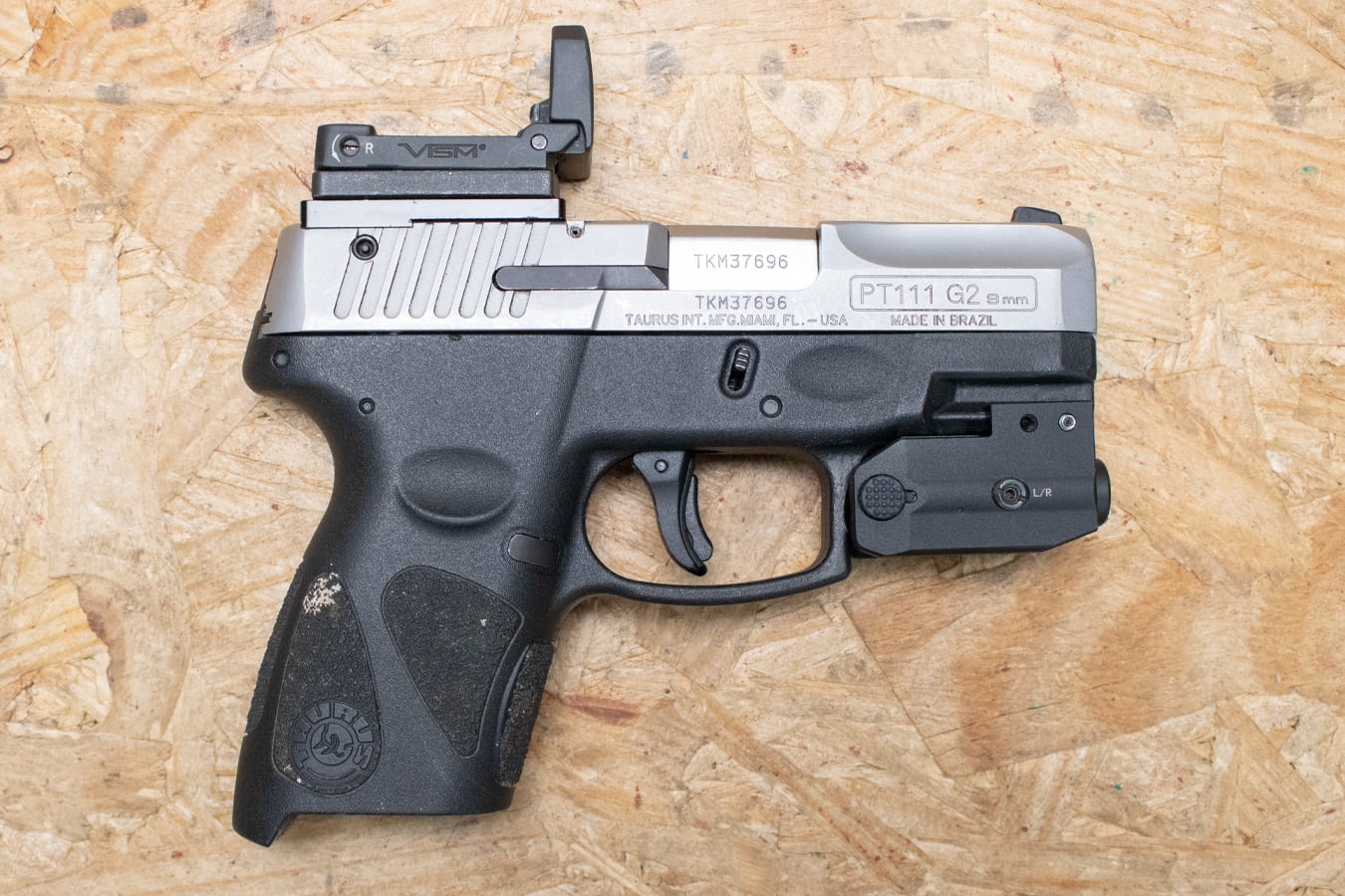 125532-default-l Taurus PT111 G2 Millennium 9mm Police Trade-In Pistol with Optical Sight and Laser/Light (Mag Not Included)