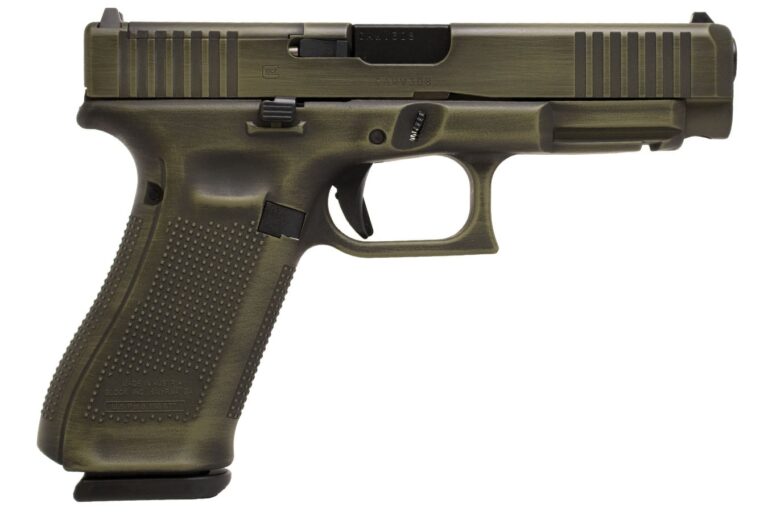 Glock 47 MOS 9mm Optic Ready Pistol with Distressed Noveske Bazooka Green Finish