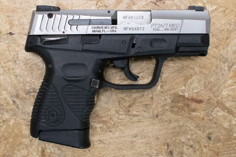 Taurus 24/7 G2C Compact 45ACP Police Trade-In Pistol with Stainless Slide