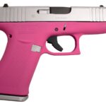 Glock 43X 9mm Pistol with Pink Frame and Silver Slide