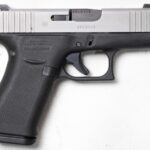 Glock 43X 9mm Police Trade-In Semi-Auto Pistol with Silver nPVD Finished Slide
