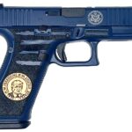 Glock 45 MOS 9mm Custom Trump Edition Pistol with Blue Finish and Presidential Seal