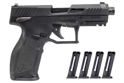 Taurus TX22 Gen2 22LR Semi-Auto Pistol with Five 10-Round Magazines
