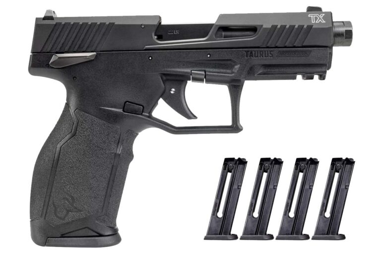 Taurus TX22 Gen2 22LR Semi-Auto Pistol with Five 10-Round Magazines