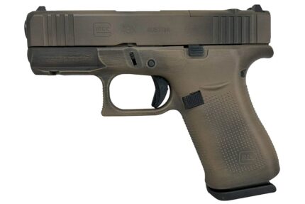 Glock 43X MOS 9mm Optic Ready Semi-Auto Pistol with Distressed FDE Finish