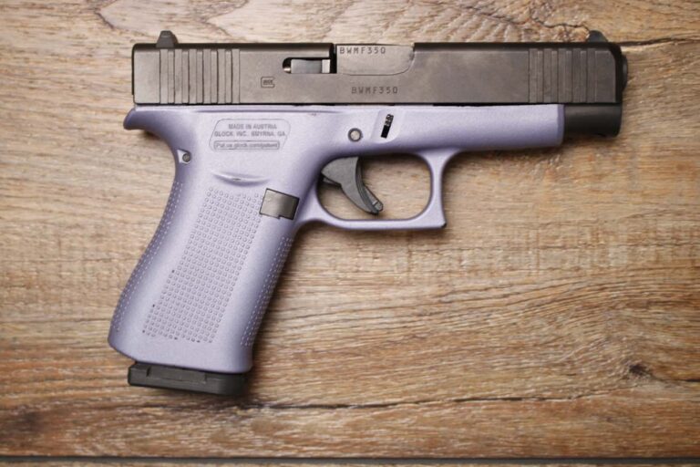 Glock 48 9mm Police Trade-In Pistol with Orchid Purple Frame