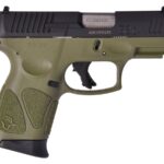 Taurus G3c 9mm Compact Striker-Fired Pistol with OD Green Frame and Three Magazines