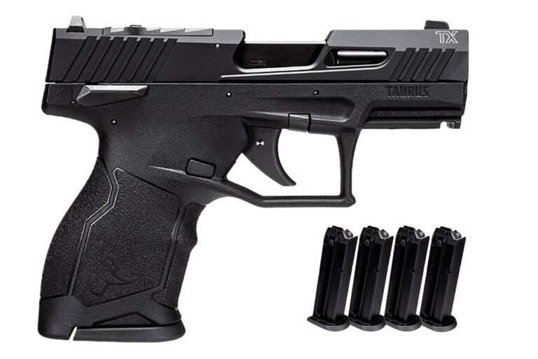 Taurus TX22 Compact 22LR Optic Ready Semi-Auto Pistol with 5 Total Magazines