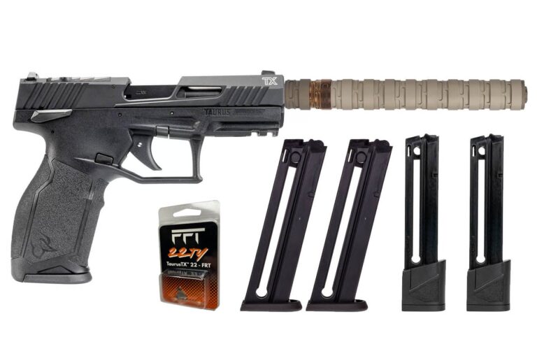 Taurus TX22 Gen 2 T.O.R.O. 22LR Optic Ready 5 Mag Bundle with Q ERECTOR Suppressor and Freedom Fingers FRT