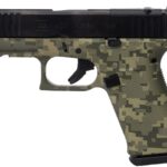 Glock 43X MOS 9mm Optic Ready Pistol with Distressed Green Camo Finish
