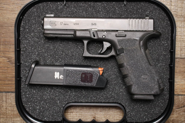 Glock 17 Gen 4 9mm Police Trade-in Pistols with Stippled Grip (Good Condition)