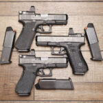 Glock 45 9mm Police Trade-In Pistol with Stippled Grips, Night Sights and LeupoldDelta Point Pro Red Dot (Very Good Condition)
