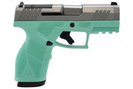 Taurus GX2 T.O.R.O. 9mm Optic Ready Pistol with Stainless Steel Slide and Cyan Frame