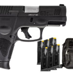 Taurus G3c 9mm Compact Striker-Fired Pistol with Bulldog Range Bag and Six Magazines