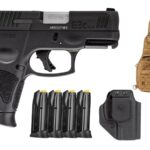 Taurus G3c 9mm Compact PIstol with Four Magazines, MFT Holster and Bulldog Side Bag