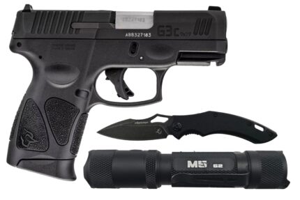Taurus G3c 9mm Compact Striker-Fired Pistol with Folding Knife and Flashlight