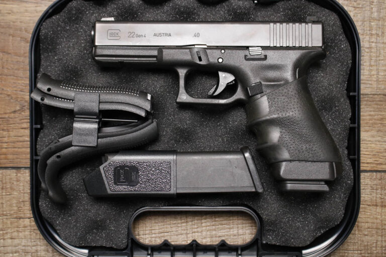 Glock 22 Gen 4 40 S&W Police Trade-In Pistol with Two Magazines and Box