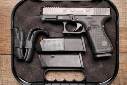 Glock 19 Gen 5 9mm Police Trade-In Pistol with Front Serrations, Three Mags and Original Box