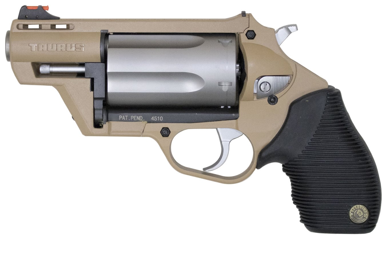 46787-default-l Taurus Judge Public Defender Poly 45/410 Flat Dark Earth Polymer Frame Revolver