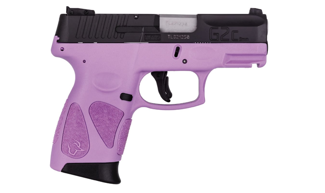 59369-default-l Taurus G2C 9mm Sub-Compact Pistol with Light Purple Frame and Black Slide