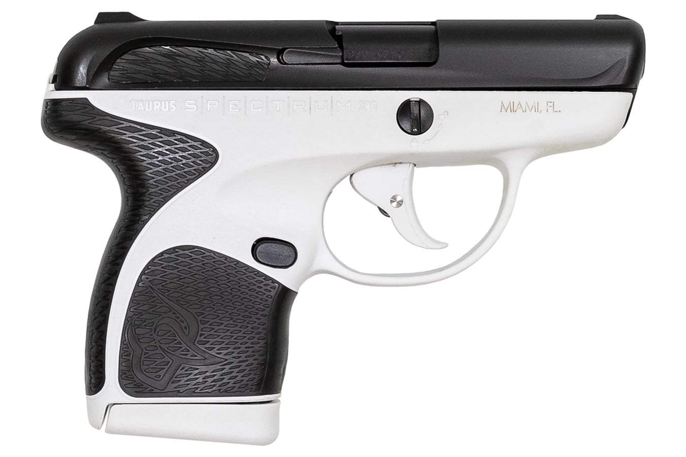 61578-default-l Taurus Spectrum .380 Auto White/Black Pistol with Black Grips
