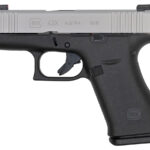 Glock 43X 9mm 10-Round Pistol with Silver Slide and AmeriGlo Bold Night Sights