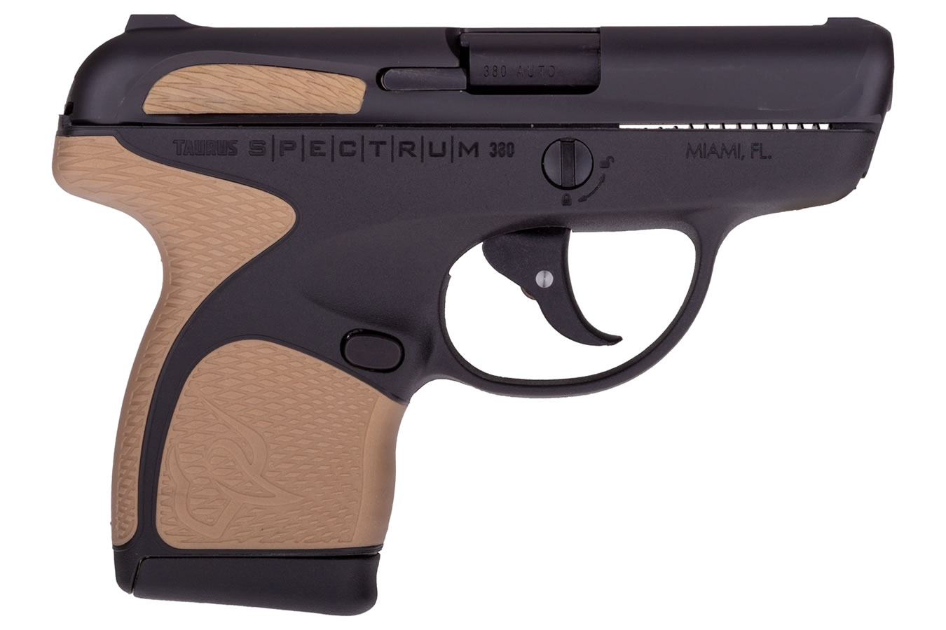 69732-default-l Taurus Spectrum .380 Auto Black Pistol with Bronze Gold Metallic Grips