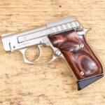 Taurus PT-22 22LR Stainless Police Trade-in Pistol with Rosewood Grips