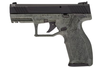 Taurus TX22 22LR Special Edition Rimfire Pistol with Special Edition Green/Black Splatter Finish